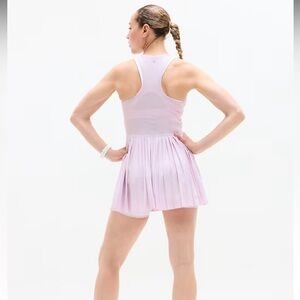 White Match Point Pleated Dress